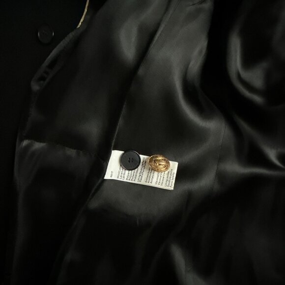 Gerard Darel Wool Coat with Gold Buttons in Black Size 34 (US Size 2) - Picture 10 of 11